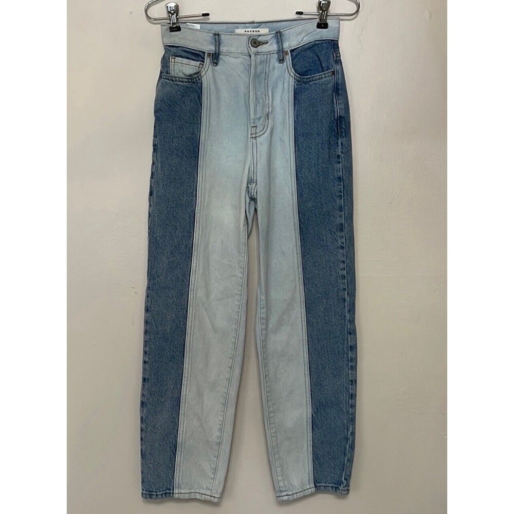 PacSun Boyfriend Two Toned Denim Jeans Straight Leg